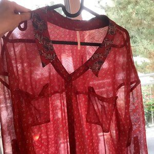 Free People red blouse